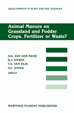 Animal Manure on Grassland and Fodder Crops.Fertilizer or Waste? - van der Meer, H.G. / Unwin, R.J. / van Dijk, T.A. / Ennik, G.C. (Hgg.)