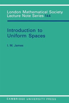 Introduction to Uniform Spaces - James, I. M.