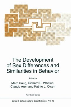 The Development of Sex Differences and Similarities in Behavior - NATO Advanced Research Workshop on the Development of Sex Differences and Similarities in Behavior