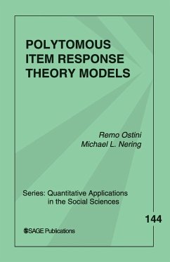 Polytomous Item Response Theory Models - Ostini, Remo; Nering, Michael L.