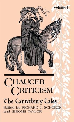 Cover Chaucer Criticism, Volume 1