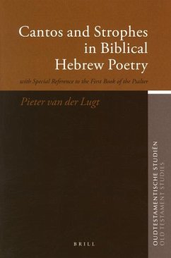 Cantos and Strophes in Biblical Hebrew Poetry - Lugt, P van der
