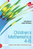 Children's Mathematics 4-15: Learning from Errors and Misconceptions