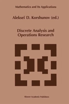 Discrete Analysis and Operations Research - Korshunov, Alekseii D. (Hrsg.)