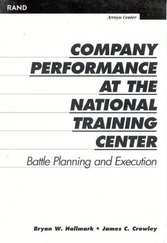 Company Performance at the National Training Center - Hallmark, Bryan W; Crowley, James C
