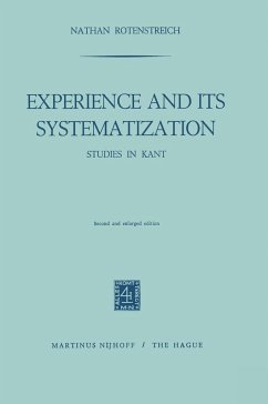 Experience and its Systematization - Rotenstreich, Nathan
