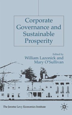 Corporate Governance and Sustainable Prosperity - Lazonick, William