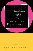 Getting Institutions Right for Women in Development