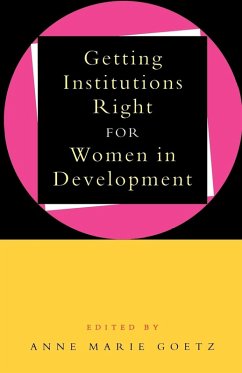 Getting Institutions Right for Women in Development