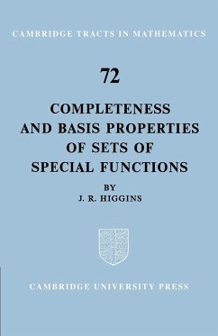 Completeness and Basis Properties of Sets of Special Functions - Higgins, J. R.