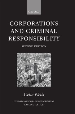 Corporations and Criminal Responsibility - Wells, Celia