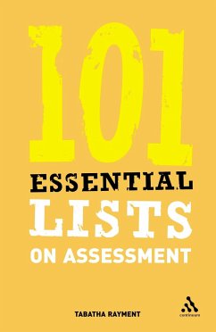 101 Essential Lists on Assessment - Rayment, Tabatha