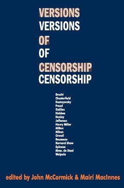 Versions of Censorship - Macinnes, Mairi