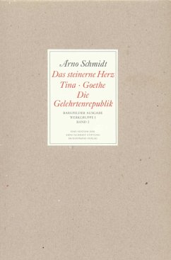 Bargfelder Ausgabe. Werkgruppe I. Romane, Erzählungen, Gedichte, Juvenilia - Schmidt, Arno