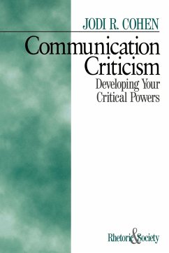 Communication Criticism - Cohen, Jodi R.