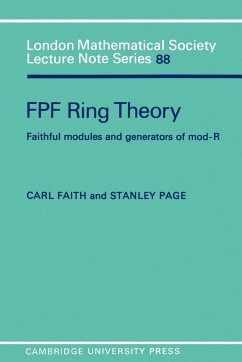 Fpf Ring Theory - Faith, Carl; Page, Stanley