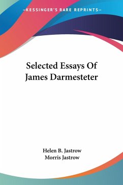 Selected Essays Of James Darmesteter