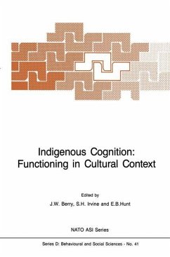 Indigenous Cognition: Functioning in Cultural Context - Berry, J.W. (ed.) / Irvine, S.H / Hunt, E.G.