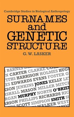 Surnames and Genetic Structure - Lasker, Gabriel Ward