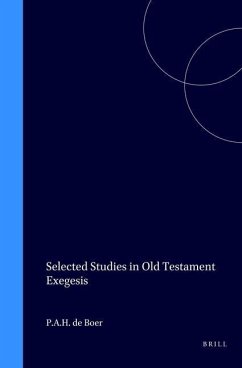 Selected Studies in Old Testament Exegesis - de Boer