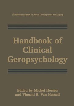 Handbook of Clinical Geropsychology - Hersen, Michel / Van Hasselt, Vincent B. (Hgg.)