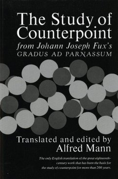 The Study of Counterpoint - Fux, Johann Joseph