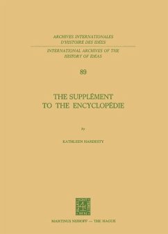 The Supplément to the Encyclopédie - Hardesty, Kathleen