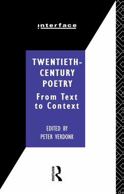 Twentieth-Century Poetry - Verdonk, Peter (ed.)