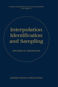 Interpolation, Identification, and Sampling - Partington, Jonathan R