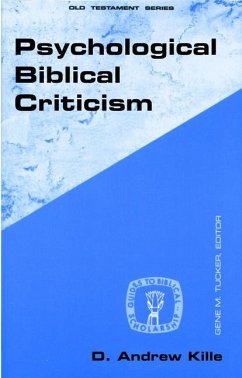 Psychological Biblical Criticism - Kille, D Andrew