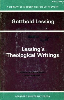 Lessing's Theological Writings - Lessing, Gotthold