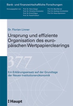 Cover Ursprung und effiziente Organisation des europäischen Wertpapierclearings