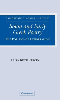 Solon and Early Greek Poetry - Irwin, Elizabeth