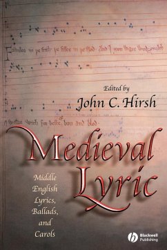 Medieval Lyric - HIRSH JOHN C