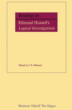 Readings on Edmund Husserl¿s Logical Investigations - Mohanty, J.N. (Hrsg.)