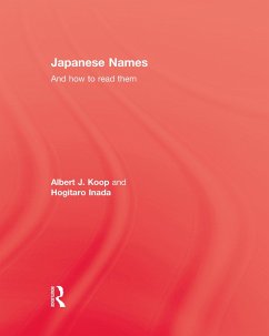 Japanese Names and How To Read Them - Koop, Albert J; Inada, Hogitaro