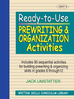 Ready-To-Use Prewriting and Organization Activities - Umstatter, Jack