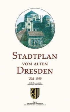 Cover Stadtplan vom alten Dresden um 1935