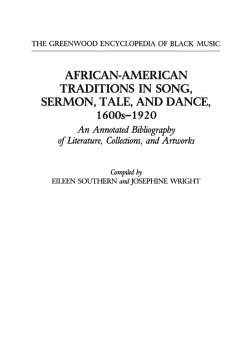 Cover African-American Traditions in Song, Sermon, Tale, and Dance, 1600s-1920