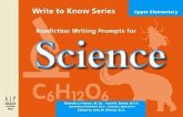 Nonfiction Writing Prompts for Upper Elementary Science