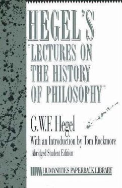 Hegel's Lectures on History of Philosophy - Hegel, Georg Wilhelm Friedrich