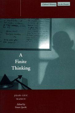 A Finite Thinking - Nancy, Jean-Luc