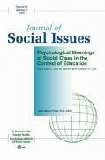Psychological Meanings of Social Class in the Context of Education