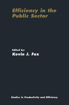 Efficiency in the Public Sector - Fox, Kevin J. (Hrsg.)