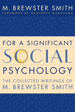 For a Significant Social Psychology - Smith, M Brewster
