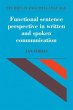 Functional Sentence Perspective in... - Bild 1