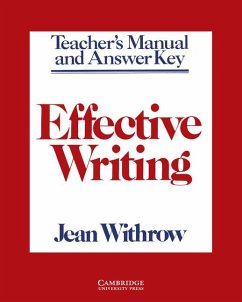 Effective Writing Teacher's Manual - Withrow, Jean