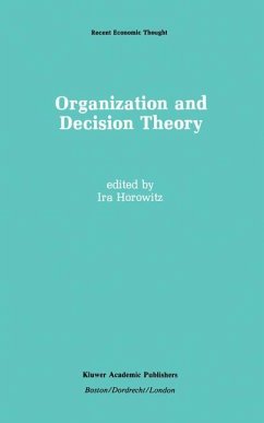 Organization and Decision Theory - Horowitz, Ira (Hrsg.)