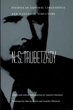 Studies in General Linguistics and Language Structure - Trubetzkoy, N S