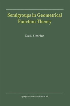 Semigroups in Geometrical Function Theory - Shoikhet, D.